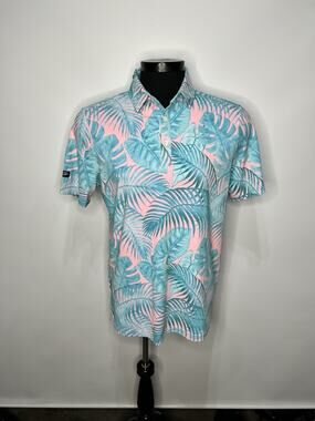 Sunday Swagger Ibiza Polo Shirt Floral Men’s Medium M